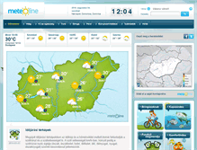 Tablet Screenshot of meteoline.hu